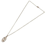 カルティエ Cartier ドゥーブルC ダイヤネックレス K18PG ダイヤモンド ジュエリー