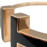 ティファニー TIFFANY＆CO Tワイヤーワイドブレス K18PG オニキス ジュエリー