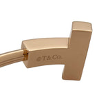 ティファニー TIFFANY＆CO Tワイヤーワイドブレス K18PG オニキス ジュエリー