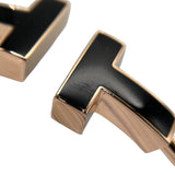 ティファニー TIFFANY＆CO Tワイヤーワイドブレス K18PG オニキス ジュエリー