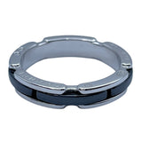 シャネル CHANEL ウルトラリング スモール T55 K18WG ブラックセラミック ジュエリー