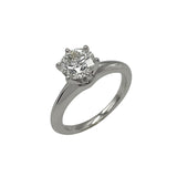 ティファニー TIFFANY＆CO クラシック ソリティアリング プラチナ Pt950 ダイヤモンド ジュエリー