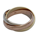 カルティエ Cartier トリニティリング ゴールドxピンクゴールドxホワイトゴールド 750 ジュエリー