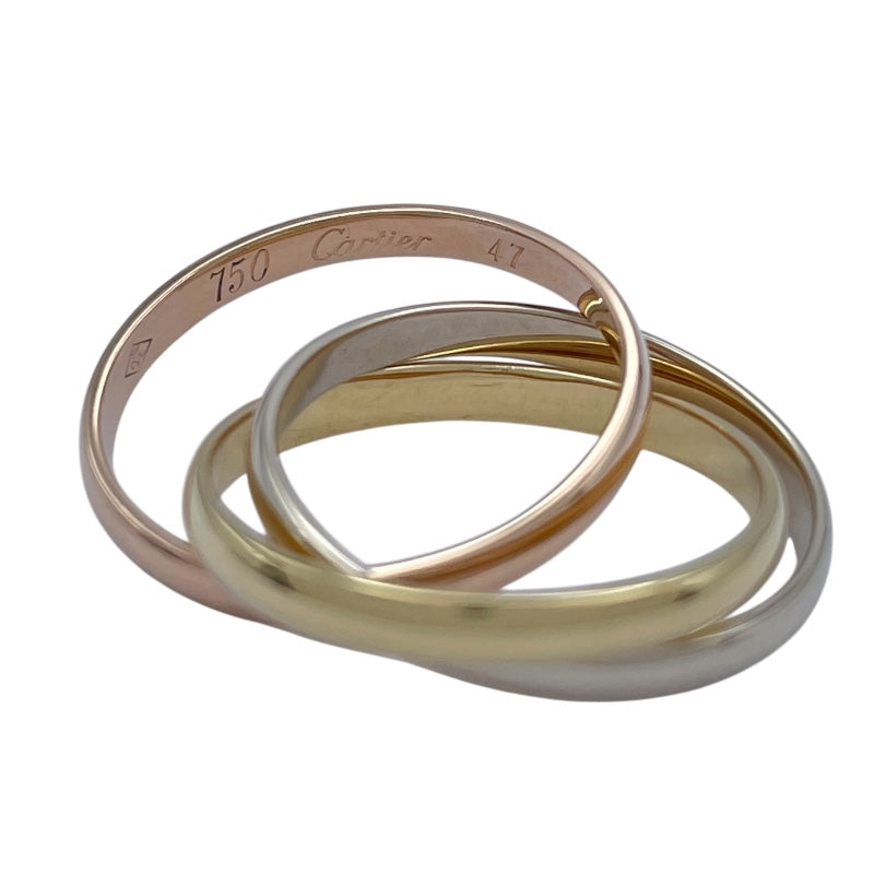 カルティエ Cartier トリニティリングスモール ゴールドxピンクゴールドxホワイトゴールド 750 ジュエリー