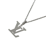 ルイ・ヴィトン LOUIS VUITTON パンダティフLV ダイヤネックレス ホワイトゴールド Au750 ダイヤモンド　 ジュエリー