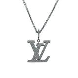 ルイ・ヴィトン LOUIS VUITTON パンダティフLV ダイヤネックレス ホワイトゴールド Au750 ダイヤモンド　 ジュエリー