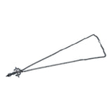 ルビークロスネックレス ホワイトゴールド K18 ルビー ジュエリー