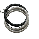 カルティエ Cartier トリニティネックレス ホワイトゴールド/プラチナ Au750/Pt950 ブラックセラミック ジュエリー