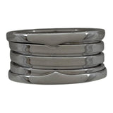 ブルガリ BVLGARI ビーゼロワンリング4バンド(M) ホワイトゴールド 750 ジュエリー