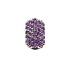 PATTARAPHAN パッタラパン シングルピアス Pave ID Studs １ ピンク シルバー ロジウムメッキ/シルバー925/アメジスト アクセサリー