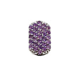 PATTARAPHAN パッタラパン シングルピアス Pave ID Studs １ ピンク シルバー ロジウムメッキ/シルバー925/アメジスト アクセサリー