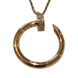 カルティエ Cartier ジュストアンクルダイヤネックレス ピンクゴールド 750PG ジュエリー