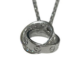 カルティエ Cartier ベビーラブネックレス ホワイトゴールド 750WG ダイヤモンド ジュエリー