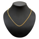 喜平6面Wネックレス イエローゴールド K18 ジュエリー