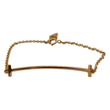 ティファニー TIFFANY＆CO Tスマイルブレス ピンクゴールド 750PG ジュエリー