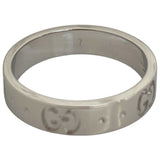 グッチ GUCCI アイコンリング ホワイトゴールド 750WG ダイヤモンド ジュエリー