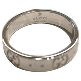 グッチ GUCCI アイコンリング ホワイトゴールド 750WG ダイヤモンド ジュエリー
