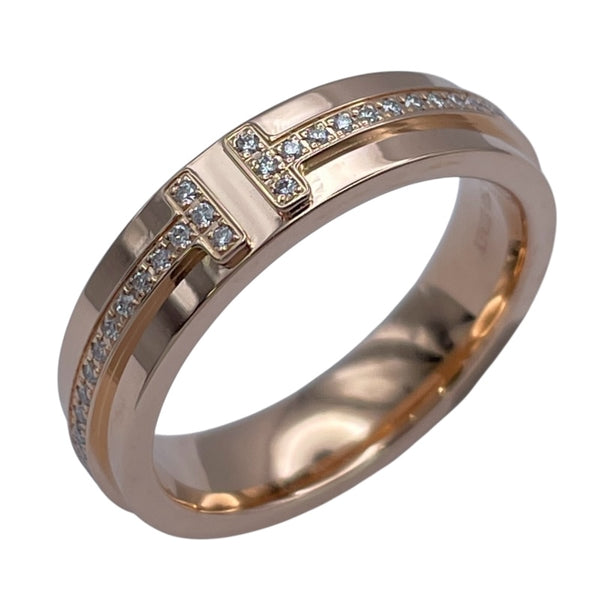 ティファニー TIFFANY＆CO TTWOリング ピンクゴールド Au750 ジュエリー