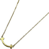 ティファニー TIFFANY＆CO Tスマイルネックレスミニ ゴールド Au750 ジュエリー