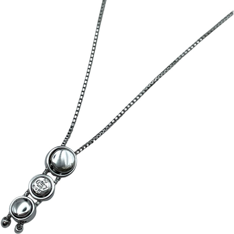 タサキ TASAKI トリロジーネックレス ホワイトゴールド K18WG