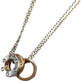 カルティエ Cartier ラブスリーフープネックレス ピンクゴールド/ホワイトゴールド 750 ジュエリー