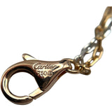 カルティエ Cartier ラブスリーフープネックレス ピンクゴールド/ホワイトゴールド 750 ジュエリー