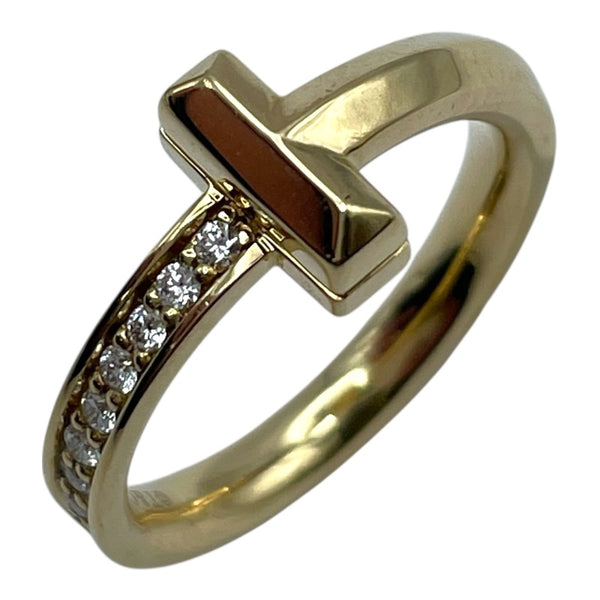 ティファニー TIFFANY＆CO Tワンダイヤリング ゴールド Au750 ジュエリー