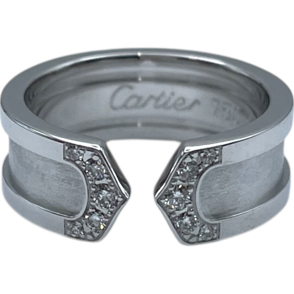 カルティエ Cartier C2ダイヤリング ホワイトゴールド 750 ジュエリー