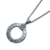 ブルガリ BVLGARI ブルガリブルガリサークルネックレス ホワイトゴールド Au750 ジュエリー