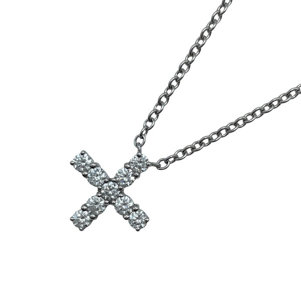 ぼーさん専用ハリーウィンストン　ネックレス　美品 ハリーウィンストン HARRY WINSTON ミニクロスダイヤネックレス
