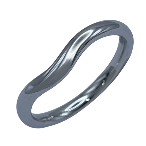 ティファニー TIFFANY＆CO カーブドバントリング プラチナ Pt950 ジュエリー