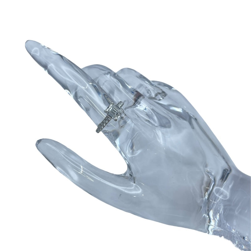 グラフ GRAFF フレームスクエアカットダイヤリング プラチナ Pt950