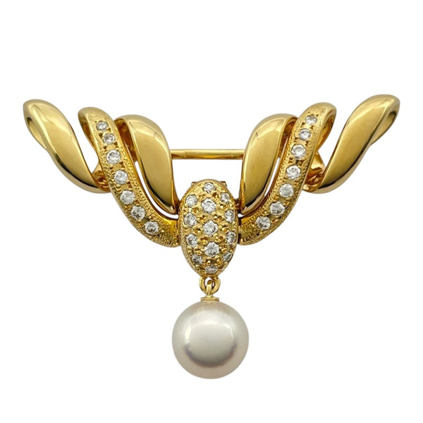 ミキモト MIKIMOTO トップ兼ブローチ ゴールド K18 ジュエリー | 中古