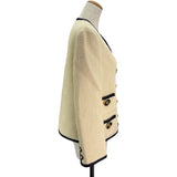 グッチ GUCCI GGジャガードノーカラージャケット 577173 アイボリー ウール レディース その他アウター