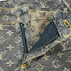 ルイ・ヴィトン LOUIS VUITTON モノグラム総柄デニムパンツ WHPA10CF7 ブラウン コットン メンズ デニムパンツ