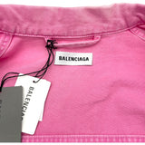 バレンシアガ BALENCIAGA フロントロゴデニムジャケット 594386 ピンク デニム メンズ デニムジャケット