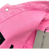 バレンシアガ BALENCIAGA フロントロゴデニムジャケット 594386 ピンク デニム メンズ デニムジャケット