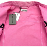 バレンシアガ BALENCIAGA フロントロゴデニムジャケット 594386 ピンク デニム メンズ デニムジャケット