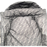 フェンディ FENDI FF総柄リバーシブルダウンジャケット FAA582 カーキ ポリエステル レディース ダウンジャケット