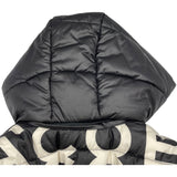 マークジェイコブス MARC JACOBS ロゴ総柄パファージャケット V231M16FA22 ブラック ポリエステル メンズ ダウンジャケット