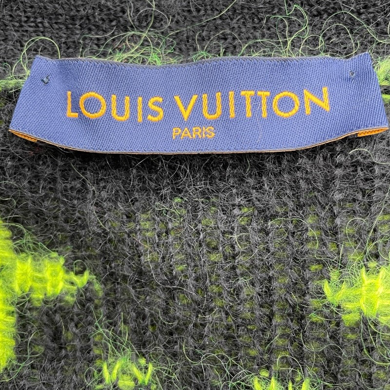 ルイ・ヴィトン LOUIS VUITTON モノグラム総柄モヘアニット