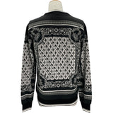 ドルチェ＆ガッバーナ Dolce & Gabbana DGロゴ総柄スウェットシャツ G90W6T ブラック コットン メンズ スウェット