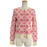 シャネル CHANEL カシミヤニットカーディガン P55789 ピンク カシミヤ レディース カーディガン