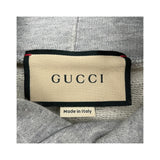 グッチ GUCCI ロゴチェーンプリントプルオーバーパーカー 715911 グレー コットン メンズ パーカー