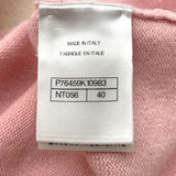 シャネル CHANEL ココマーク刺繍カシミヤニットセーター P76459 ピンク カシミヤ レディース セーター