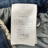 クリスチャン・ディオール Christian Dior カットオフフリンジデニムスカート 012A06A3232 インディゴ コットン レディース ロングスカート