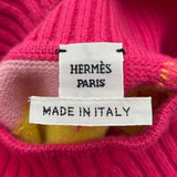 エルメス HERMES カシミヤロングニットワンピース 2H2510D2 ピンク カシミヤ レディース ワンピース