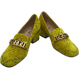 グッチ GUCCI GGベルベットパンプス 525082 イエロー ベロア レディース パンプス