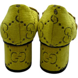 グッチ GUCCI GGベルベットパンプス 525082 イエロー ベロア レディース パンプス