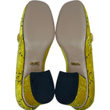 グッチ GUCCI GGベルベットパンプス 525082 イエロー ベロア レディース パンプス
